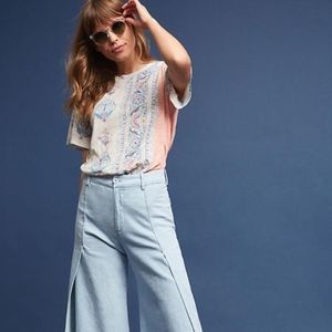 🌙 Anthropologie Postmark Delilah paisley boho tee